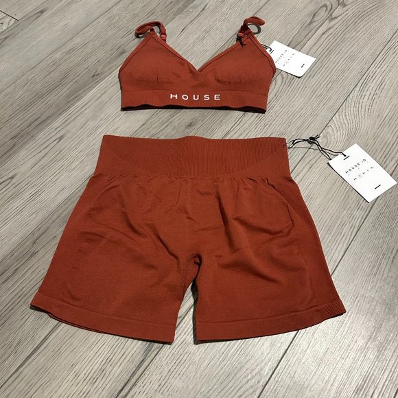House iD Seamless 5" Bike Short — Mars Red, Small - Picture 5 of 7